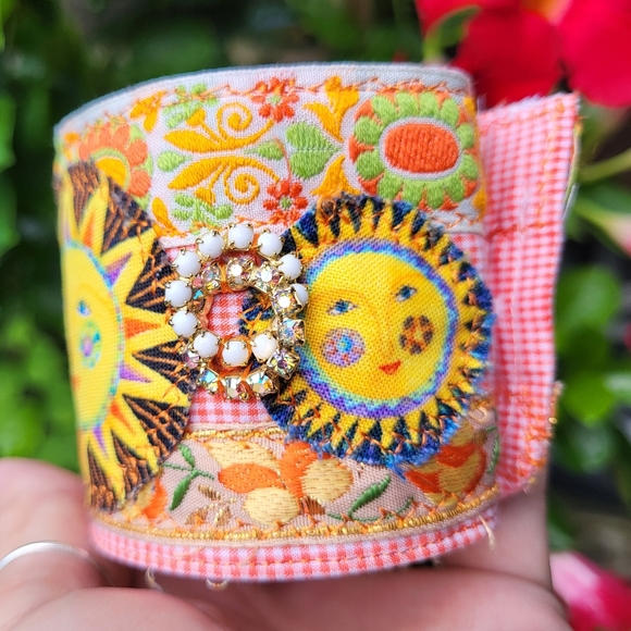 Happy Sun Boho Cuff Bracelet - Picture 10 of 10